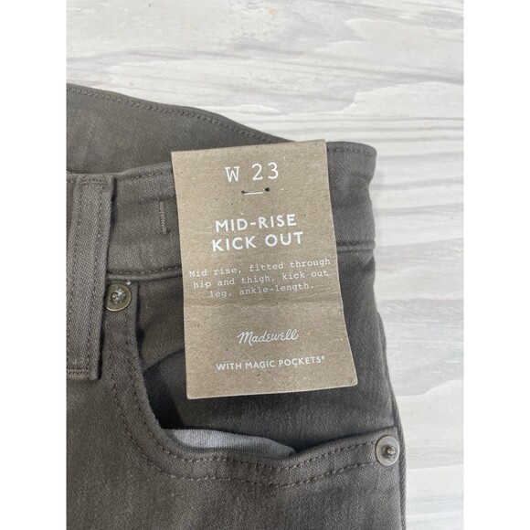 Madewell Kick Out Crop Pants in Garment-Dyed NWT Size 23 - Picture 3 of 8